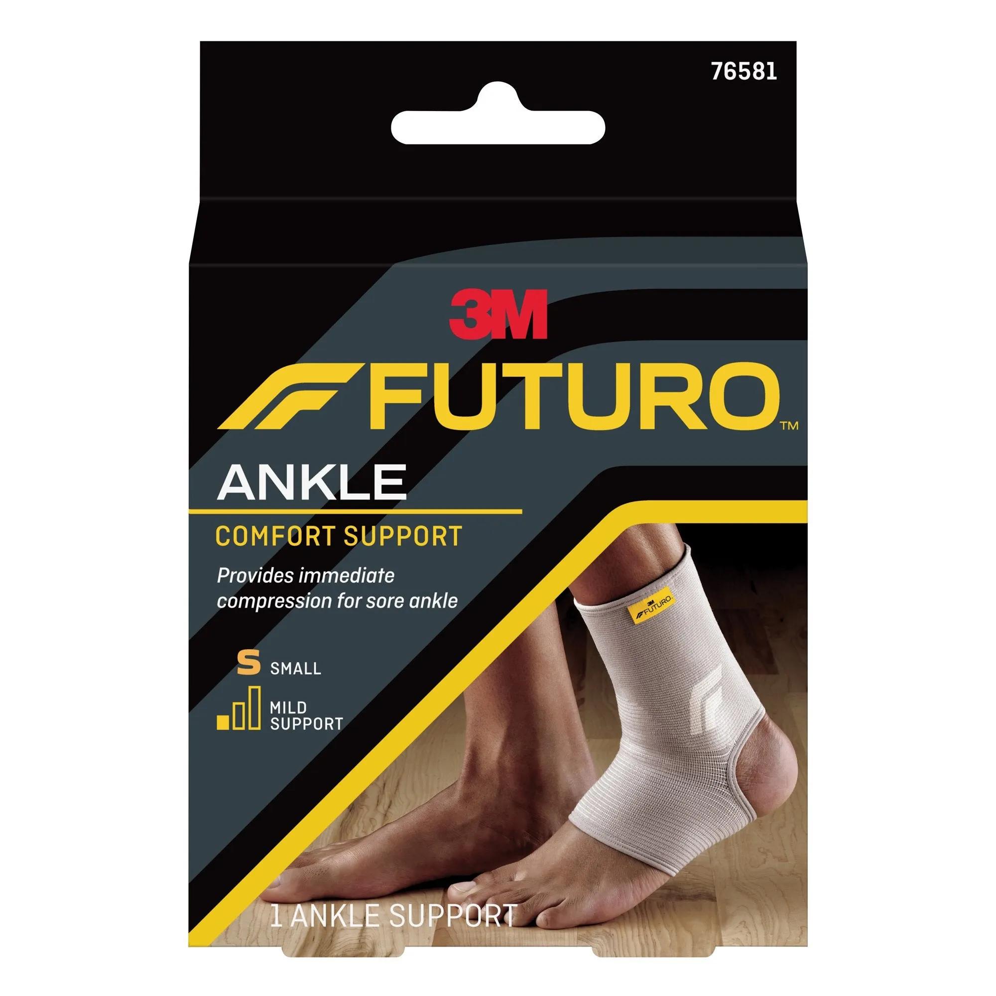 3M™ Futuro™ Comfort Lift™ Ankle Support, Beige, Small, Pull-On, 1 Case of 24