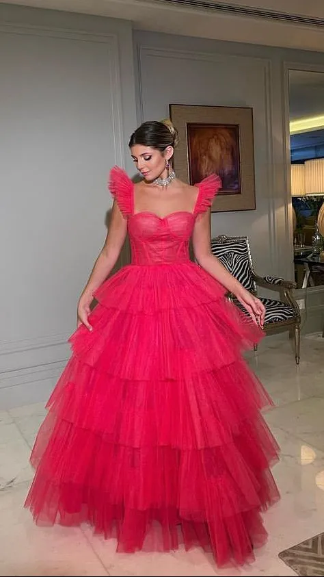 A-line Long Prom Dresses Fashion Formal Dress