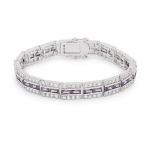 Balboa Purple Cubic Zirconia Bracelet