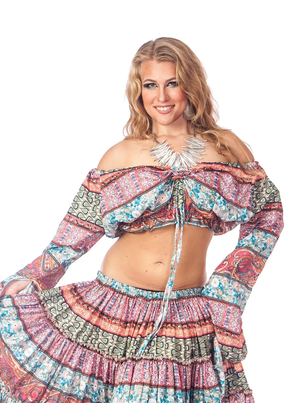 Belly Dance Tribal Design Top | FELA ROMANI II