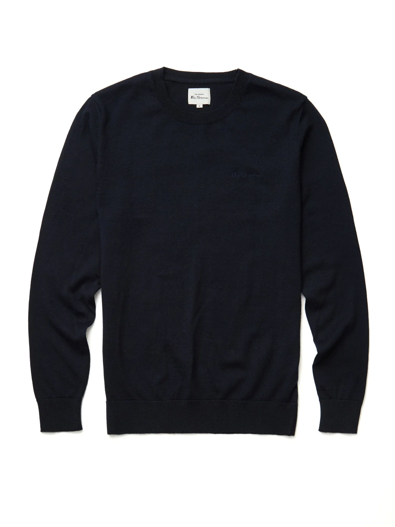 Ben Sherman Mens Signature Merino Crew Neck Jumper