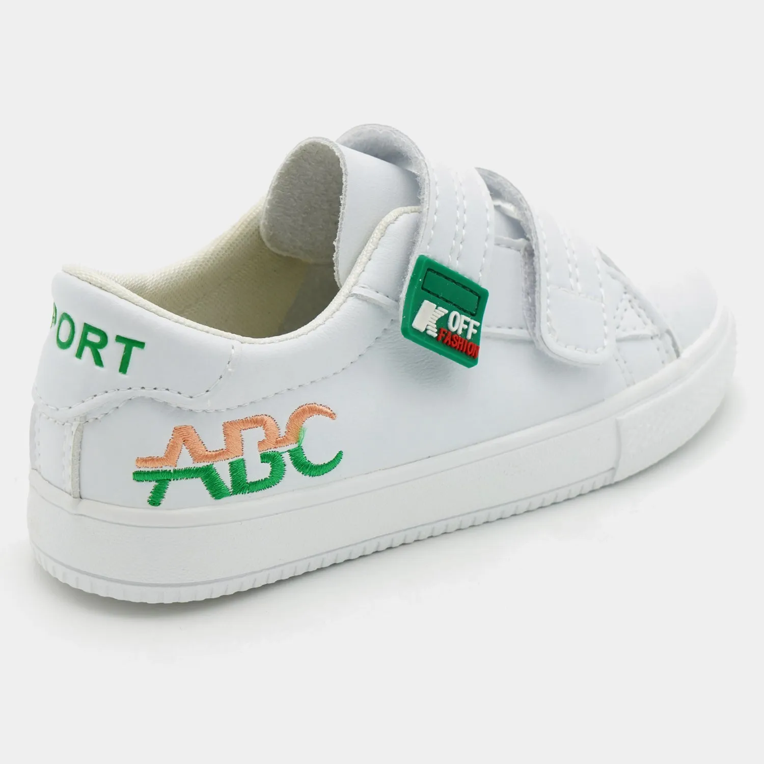 Boys Sneakers 2358B-White/Green