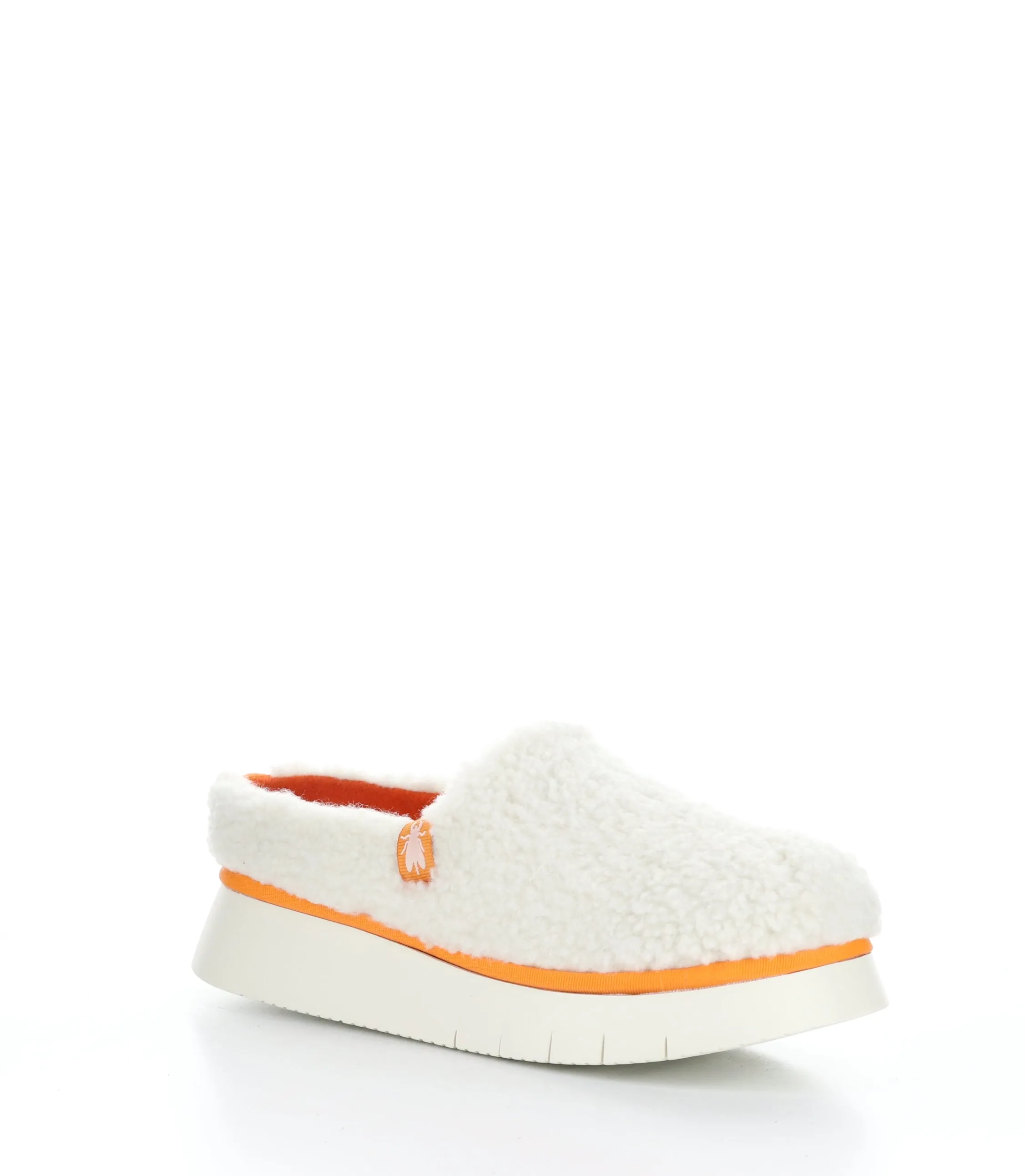 CAFE360FLY 003 OFF WHITE/ORANGE Slip-on Mules