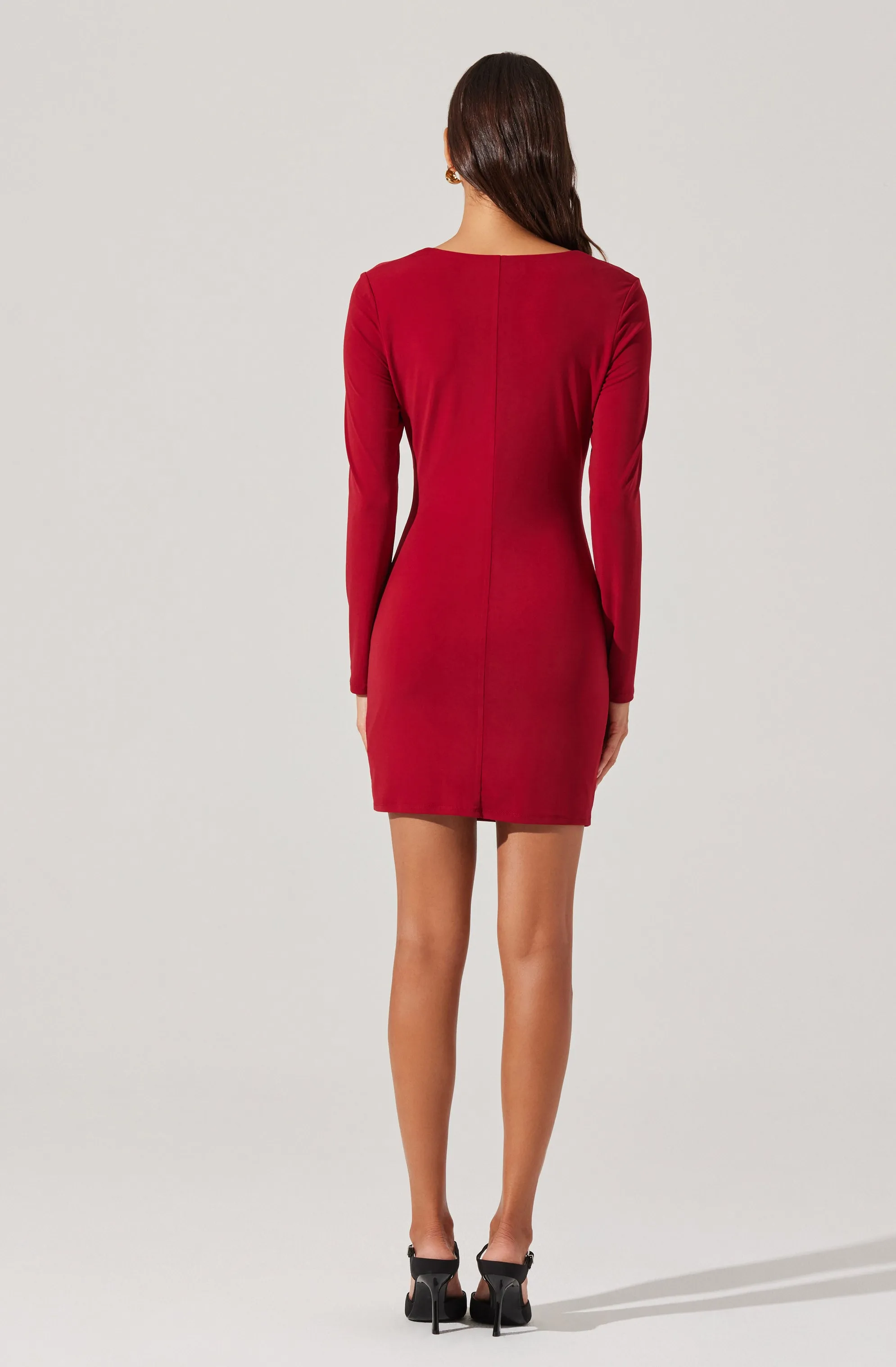 Cowl Neck Mini Dress