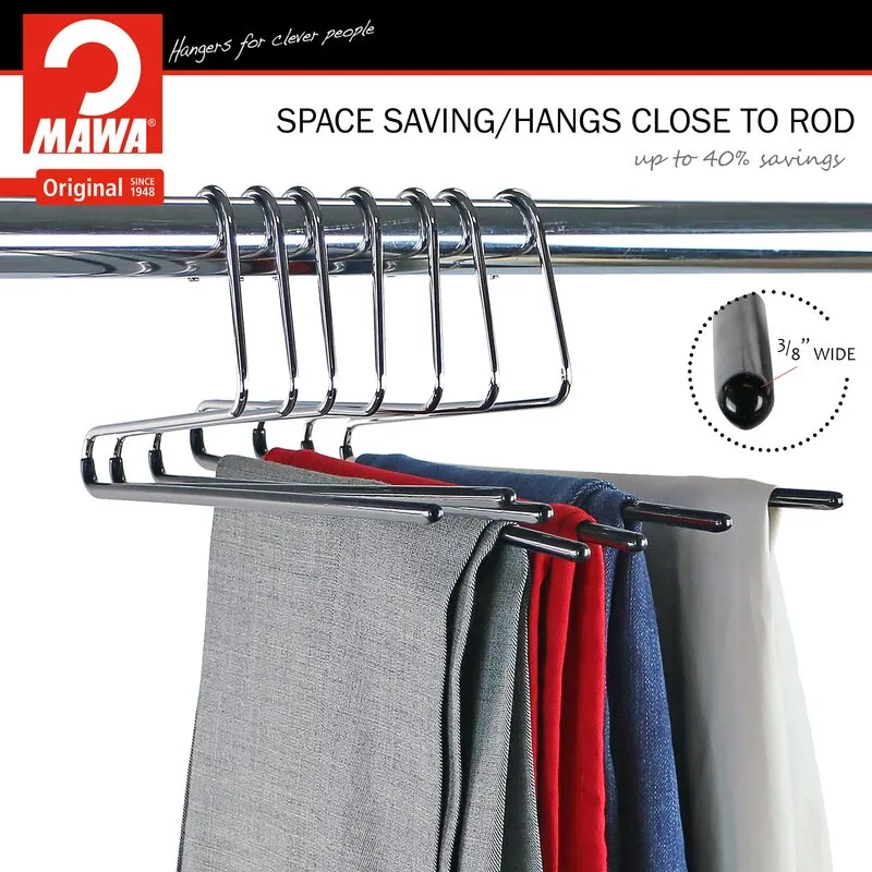 Crest 10 Pcs Non-Slip Hanger for Skirt/Pants