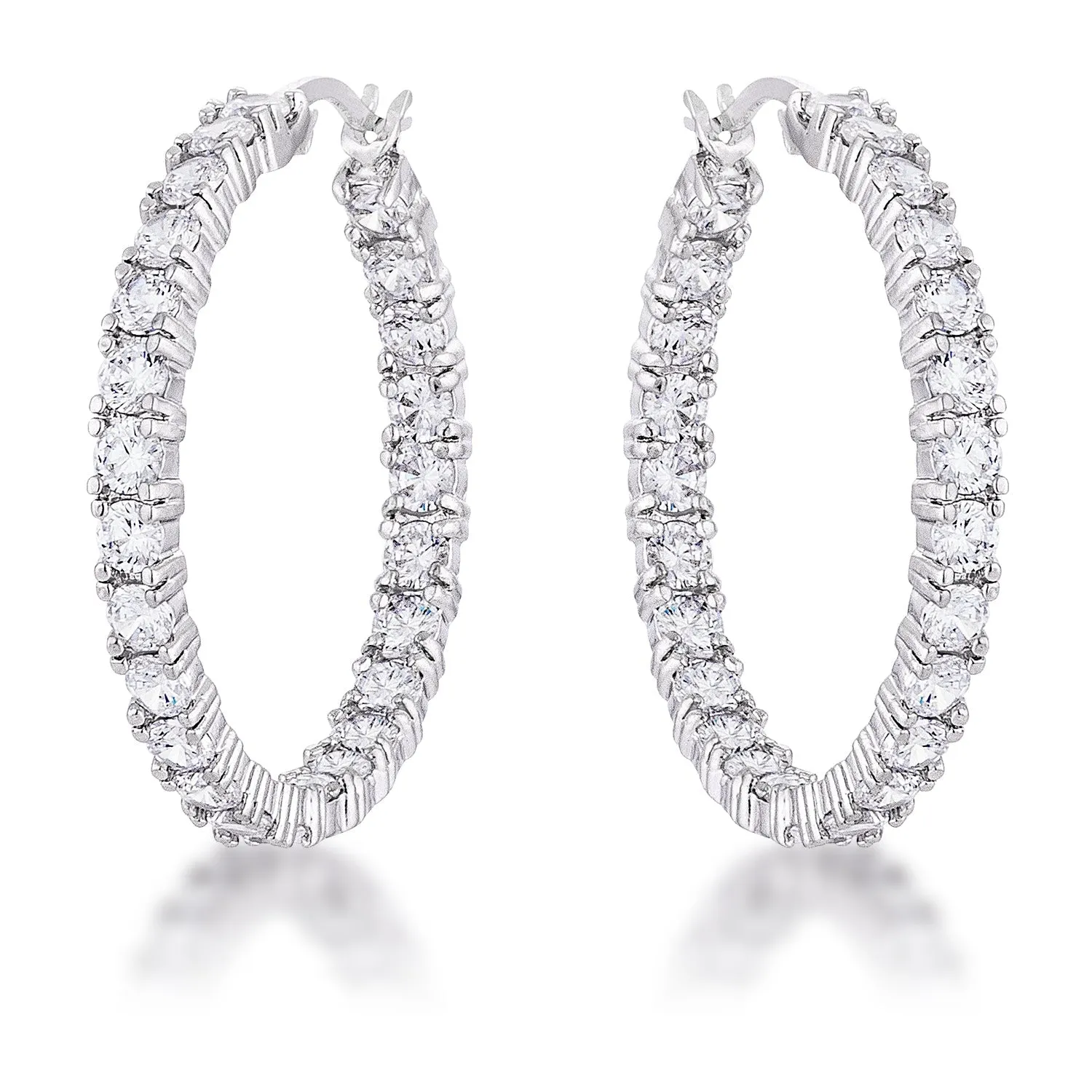 Eternity Hoop Earrings