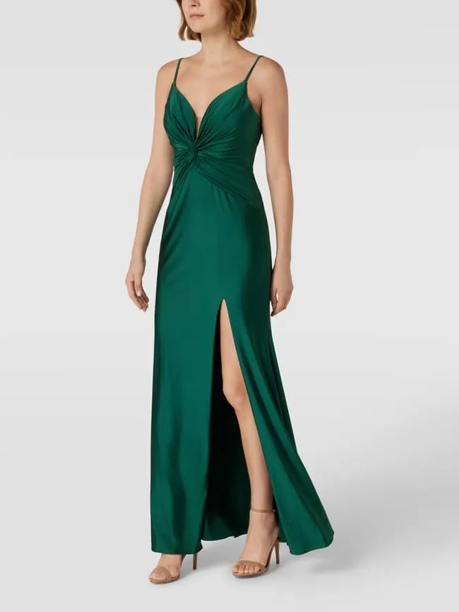 Evening dress with sweetheart neckline Luxuar, green