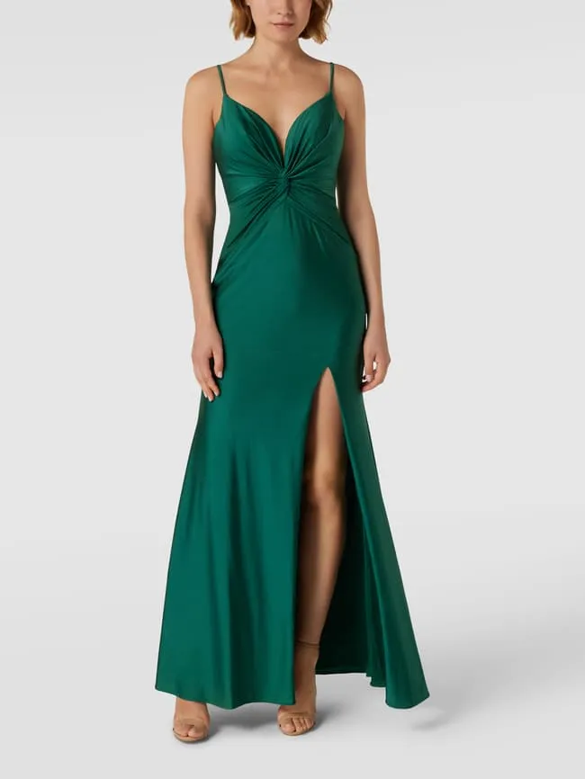 Evening dress with sweetheart neckline Luxuar, green