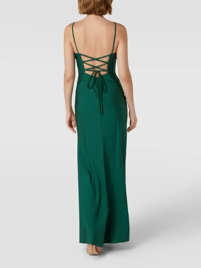 Evening dress with sweetheart neckline Luxuar, green