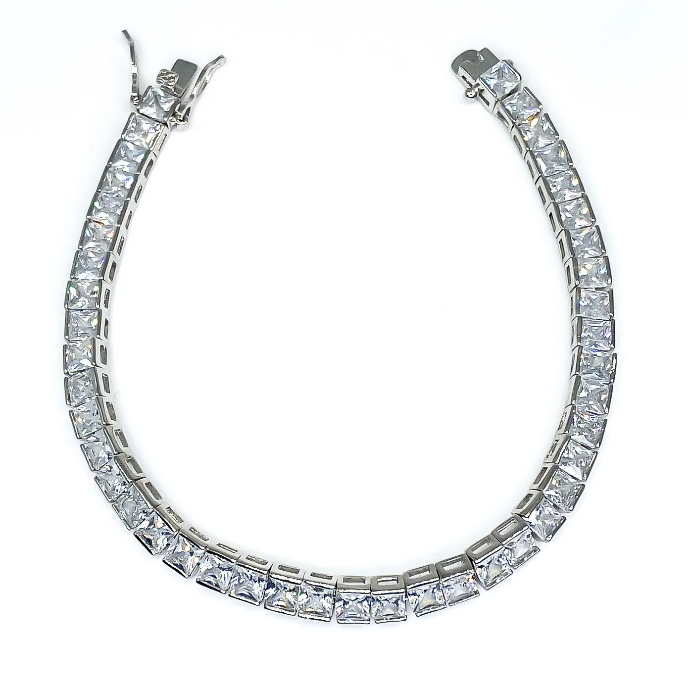 Hazel Princess CZ Tennis Bracelet – 7.25in | 19ct