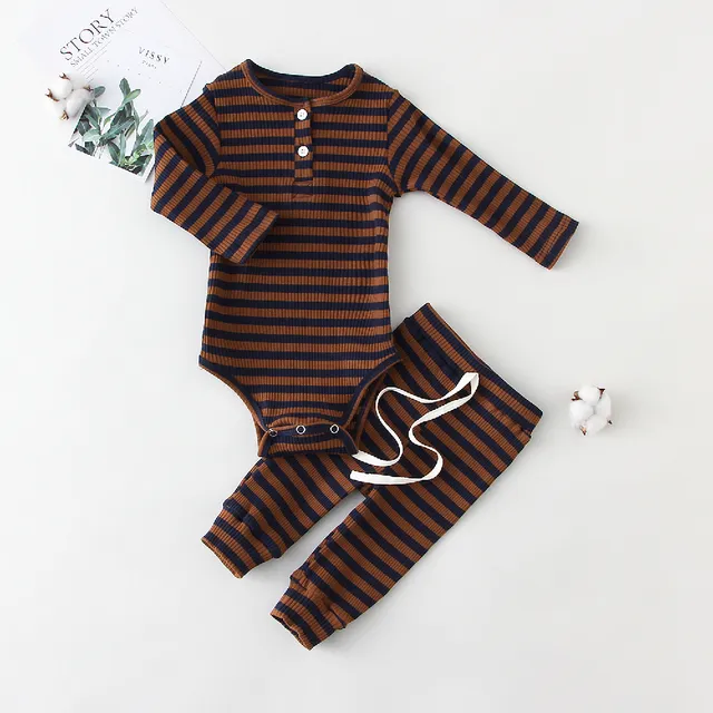 Infant Boy Girl Clothes Set Long Sleeve Baby Bodysuit