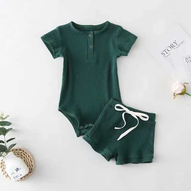 Infant Boy Girl Clothes Set Long Sleeve Baby Bodysuit