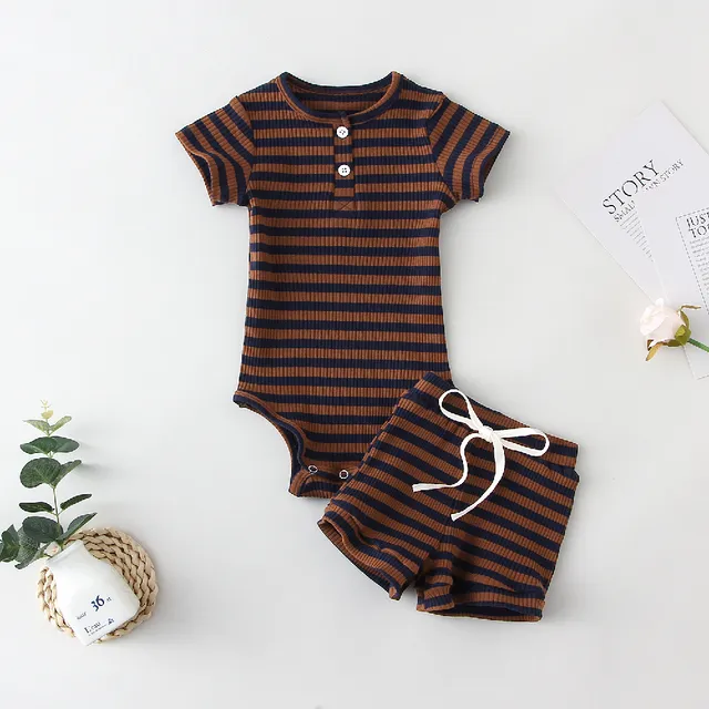 Infant Boy Girl Clothes Set Long Sleeve Baby Bodysuit