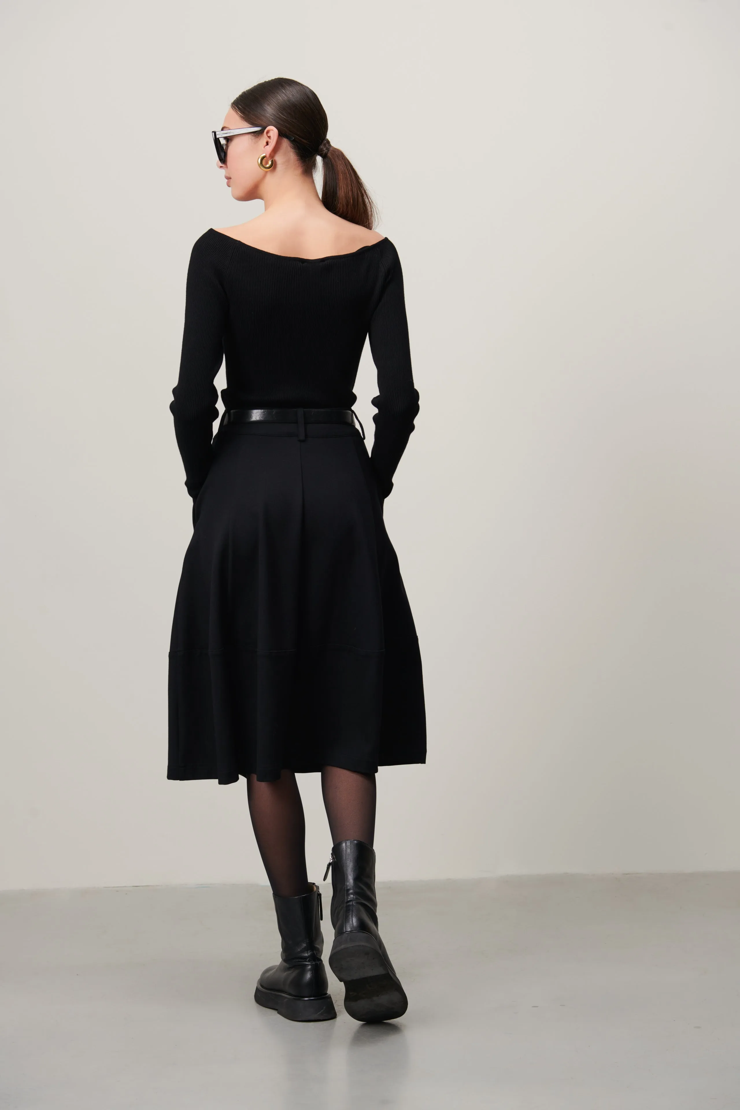 Karina Skirt Eco Viscose | Black