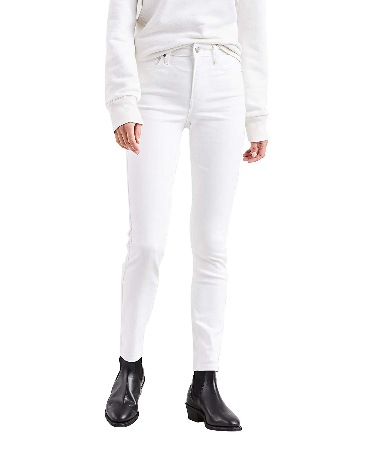 Levi's Women's 721 High Rise Skinny Jeans - Clean White