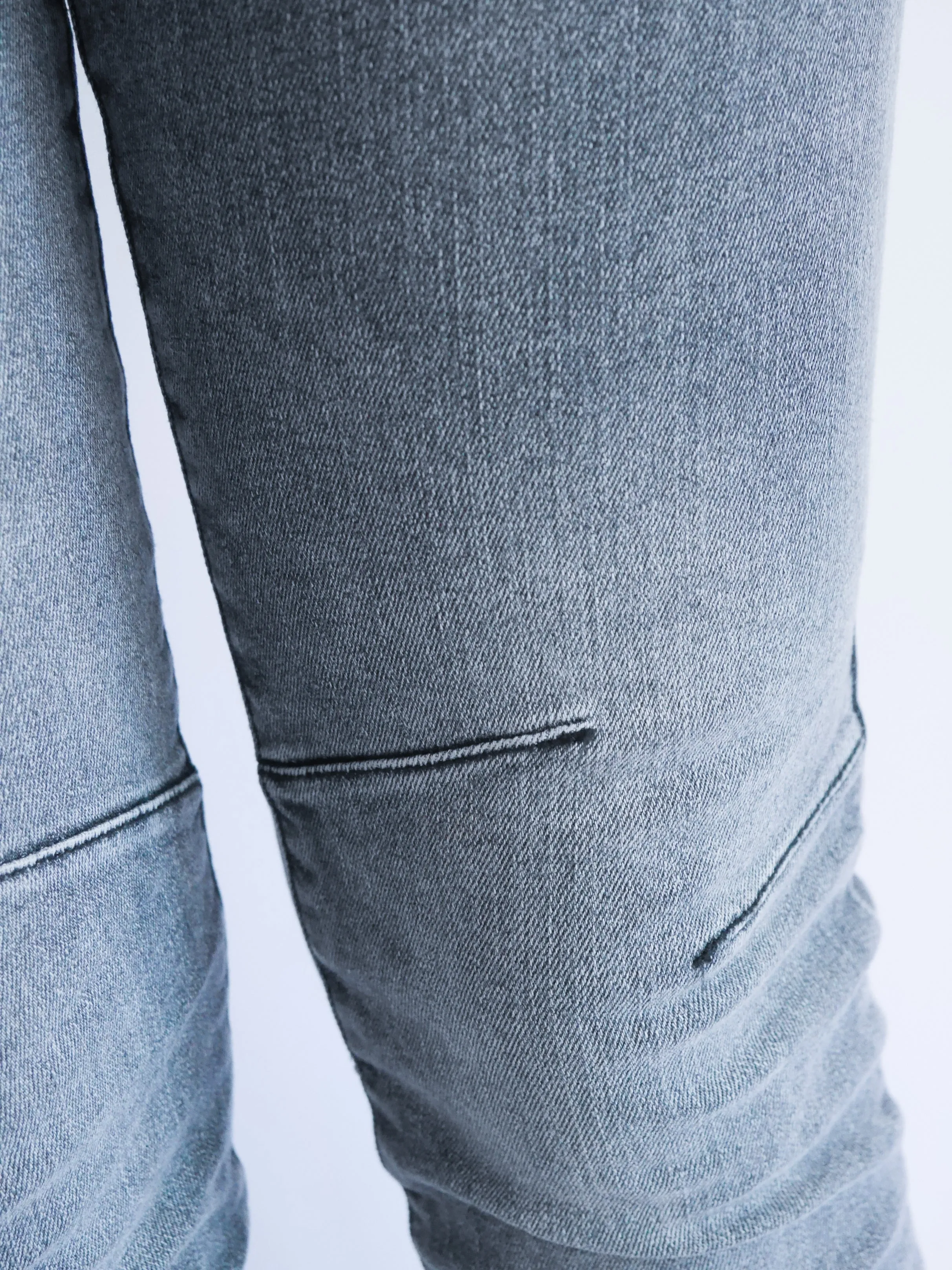 Melly & Co Grey Washed 4 Button Hole Detail Jeans