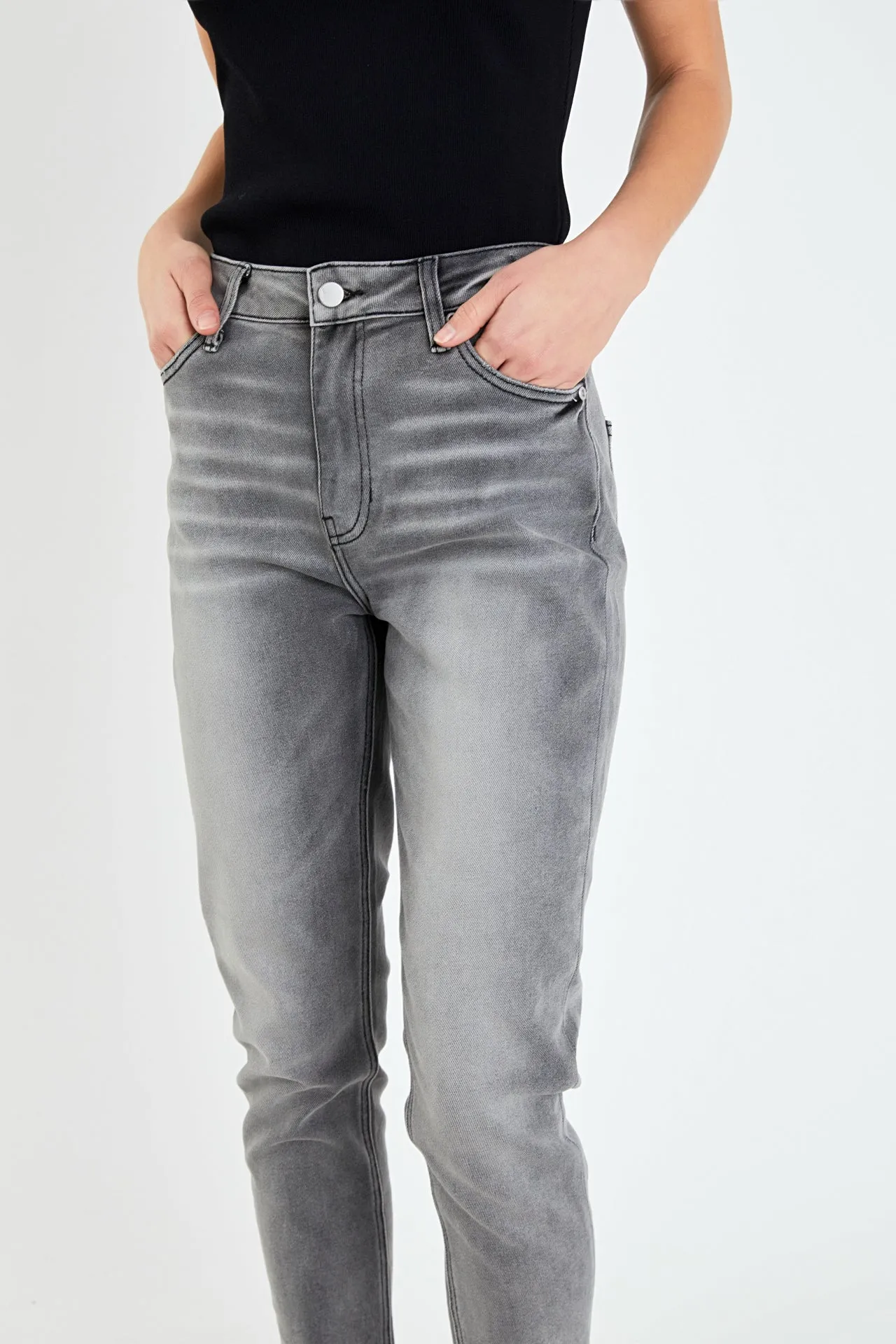 Midi Rise Skinny Jeans