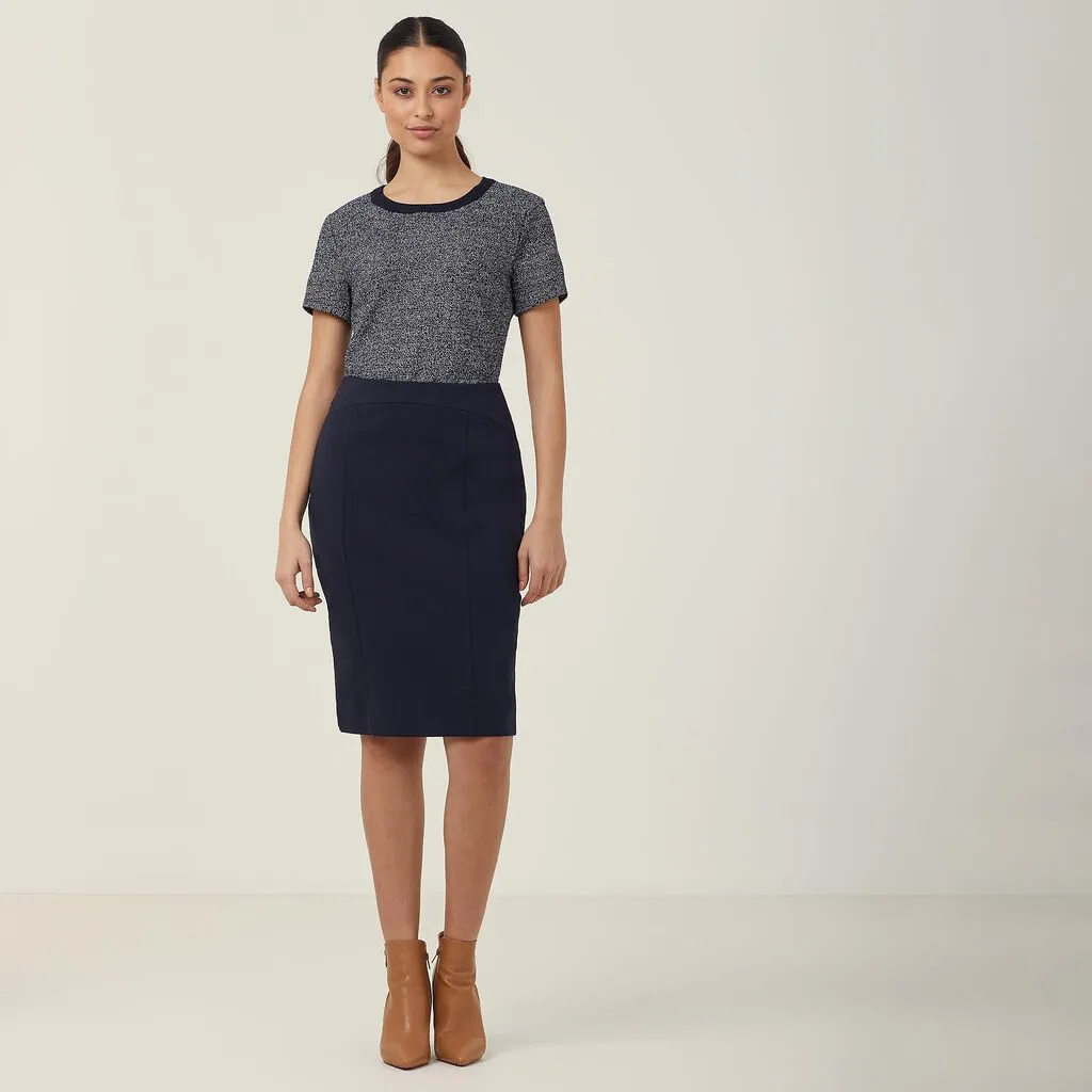 NNT Uniforms Ponte Knit Pencil Skirt (CAT2JG)