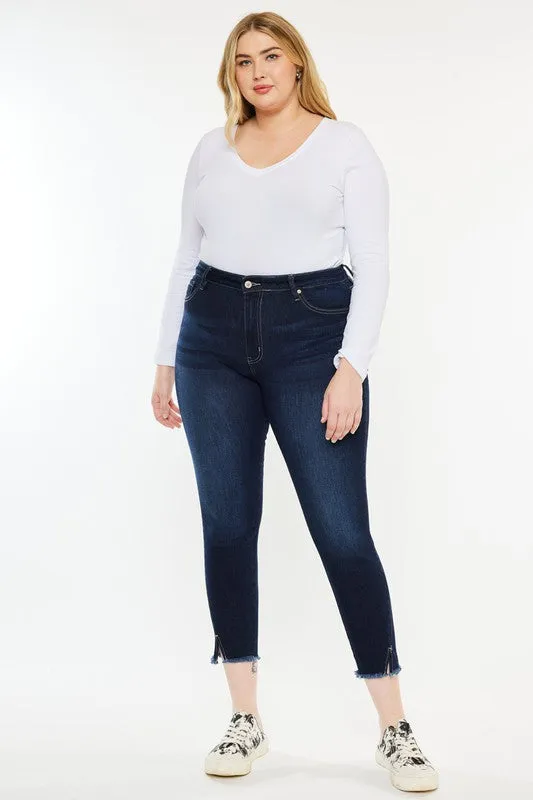 Plus High Rise Ankle Skinny Jeans