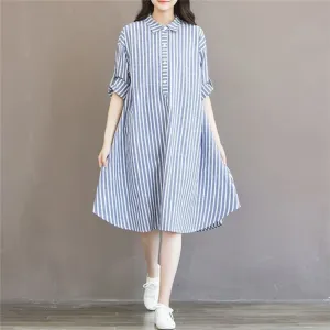 Pregnancy Long Sleeve Lining Dress