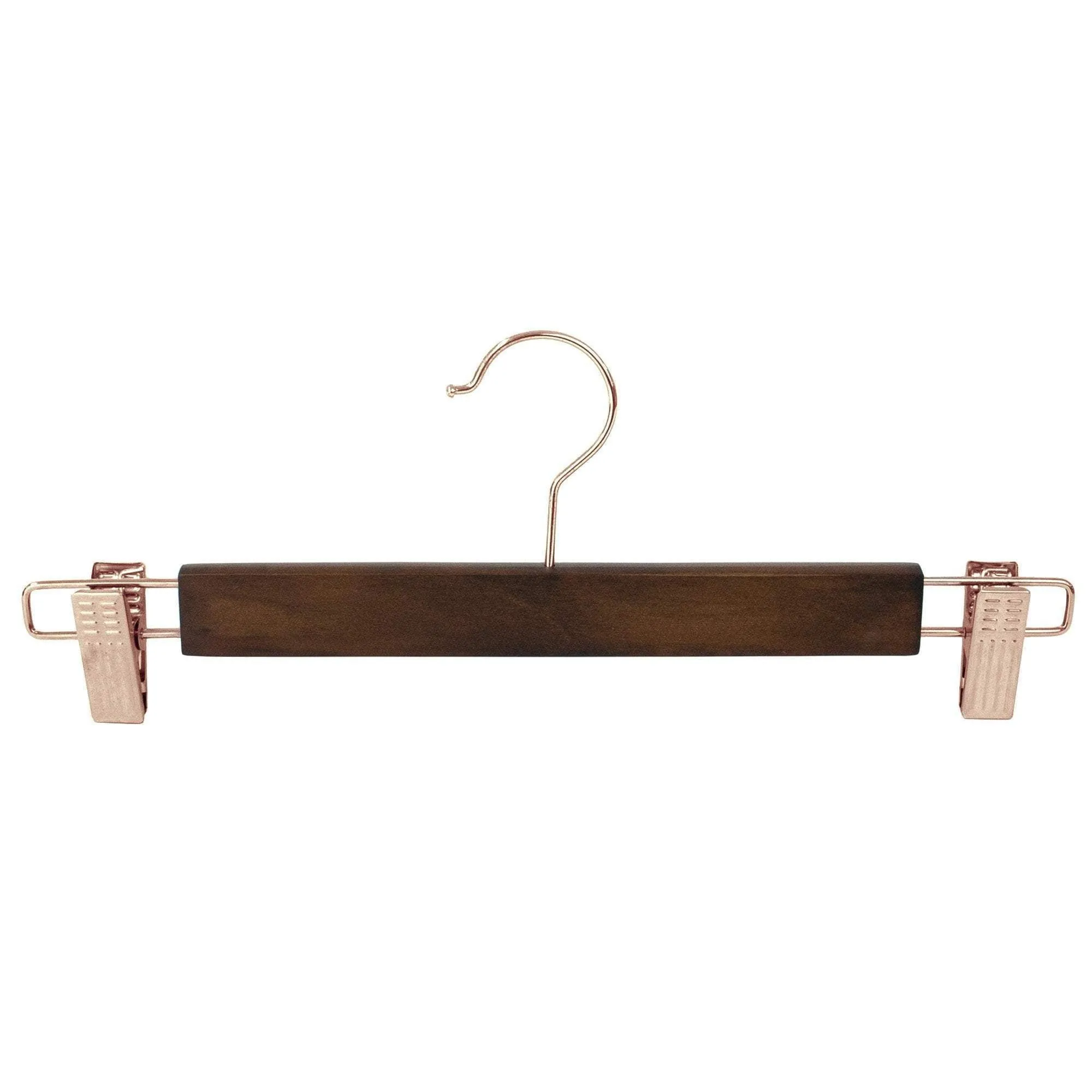 Premium Wood Skirt/Pant Hangers with Clips