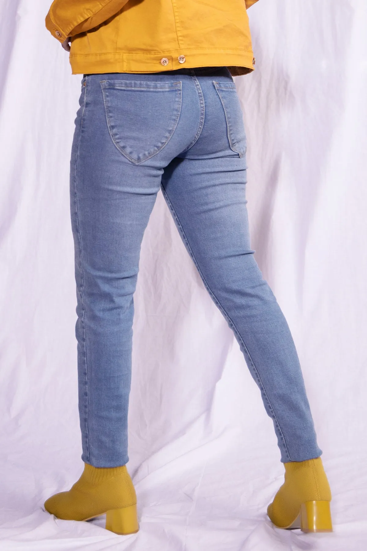 Skinny Fit Light Wash Jeans  - W21 - WDJ0003