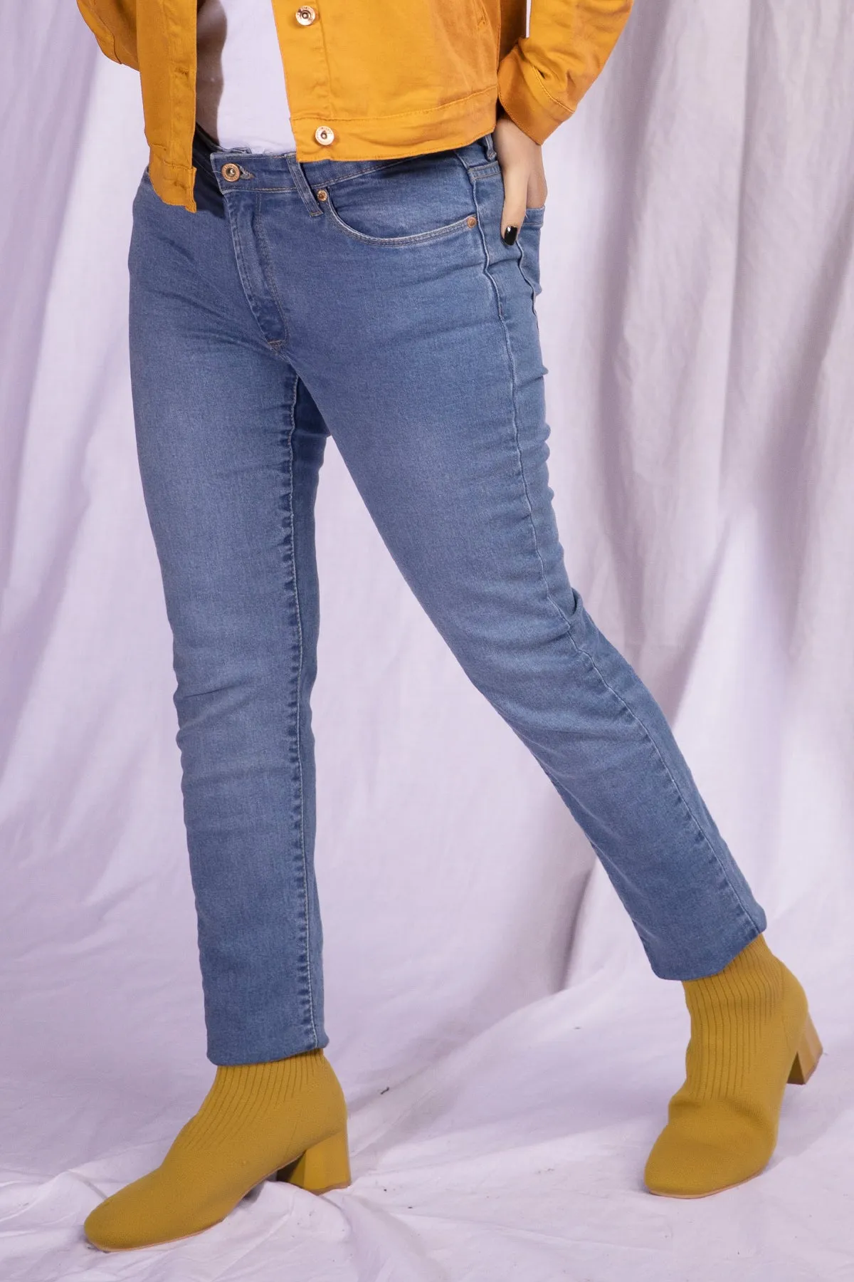 Skinny Fit Light Wash Jeans  - W21 - WDJ0003