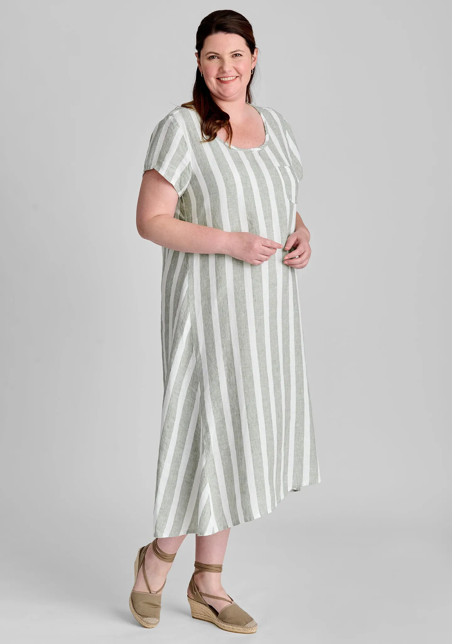 Stretched Top - Linen Shift Dress