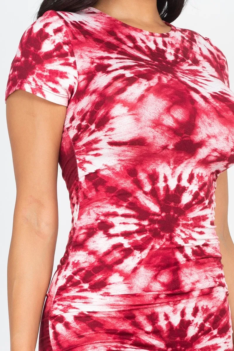 Tie-dye Printed Dress - 4 colors - Ships from The US